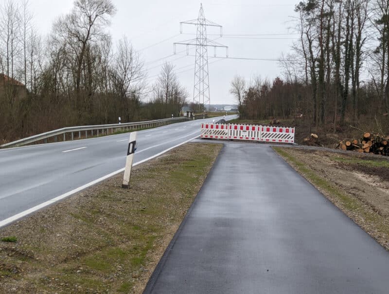 Noch endet der Radweg an der Heipker Str. an der Stadtgrenze